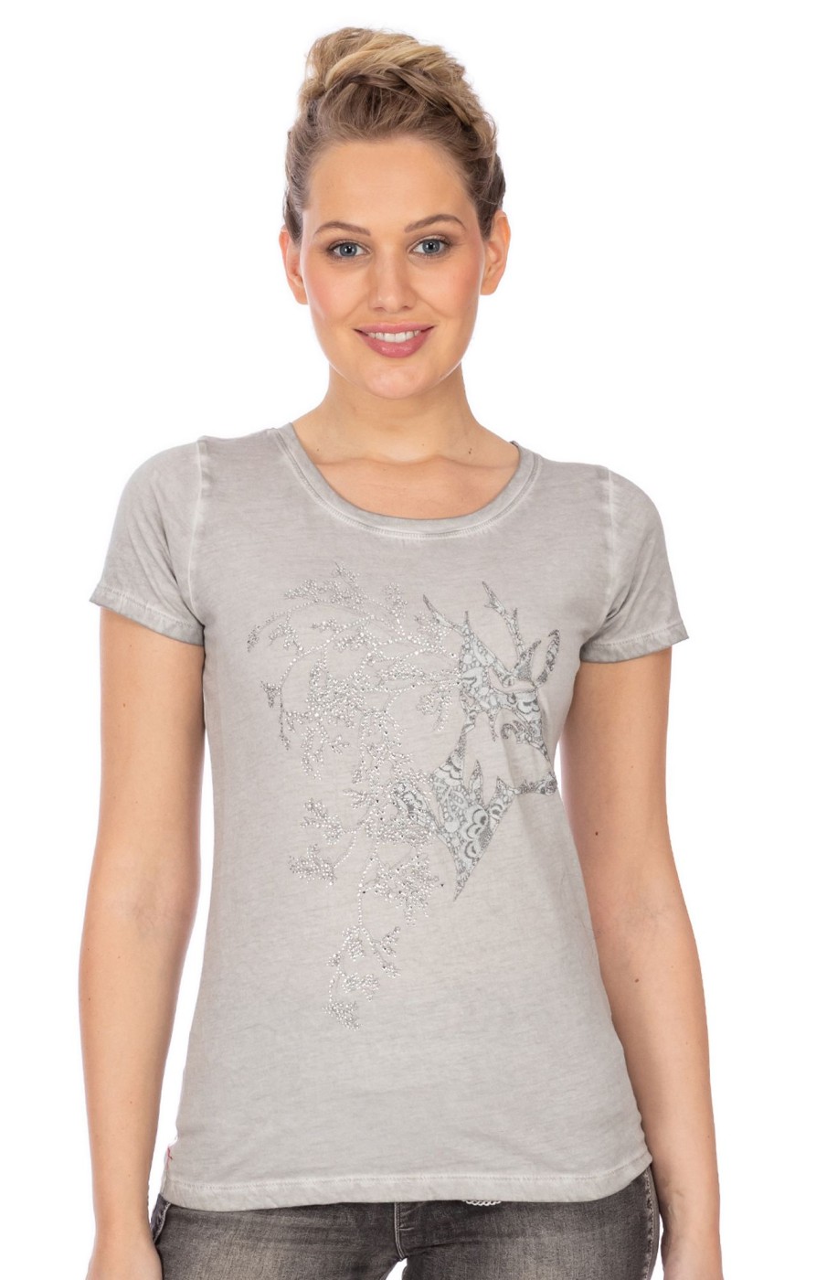 Damen Marjo | Marjo T-Shirt Lizzy Mittelgrau