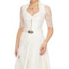 Damen Marjo | Marjo Midi Dirndl 2Tlg. 68Cm Marianna Offwhite