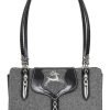 Damen Sima | Sima Handtasche "Karree" 196-3815 Schwarz Grau