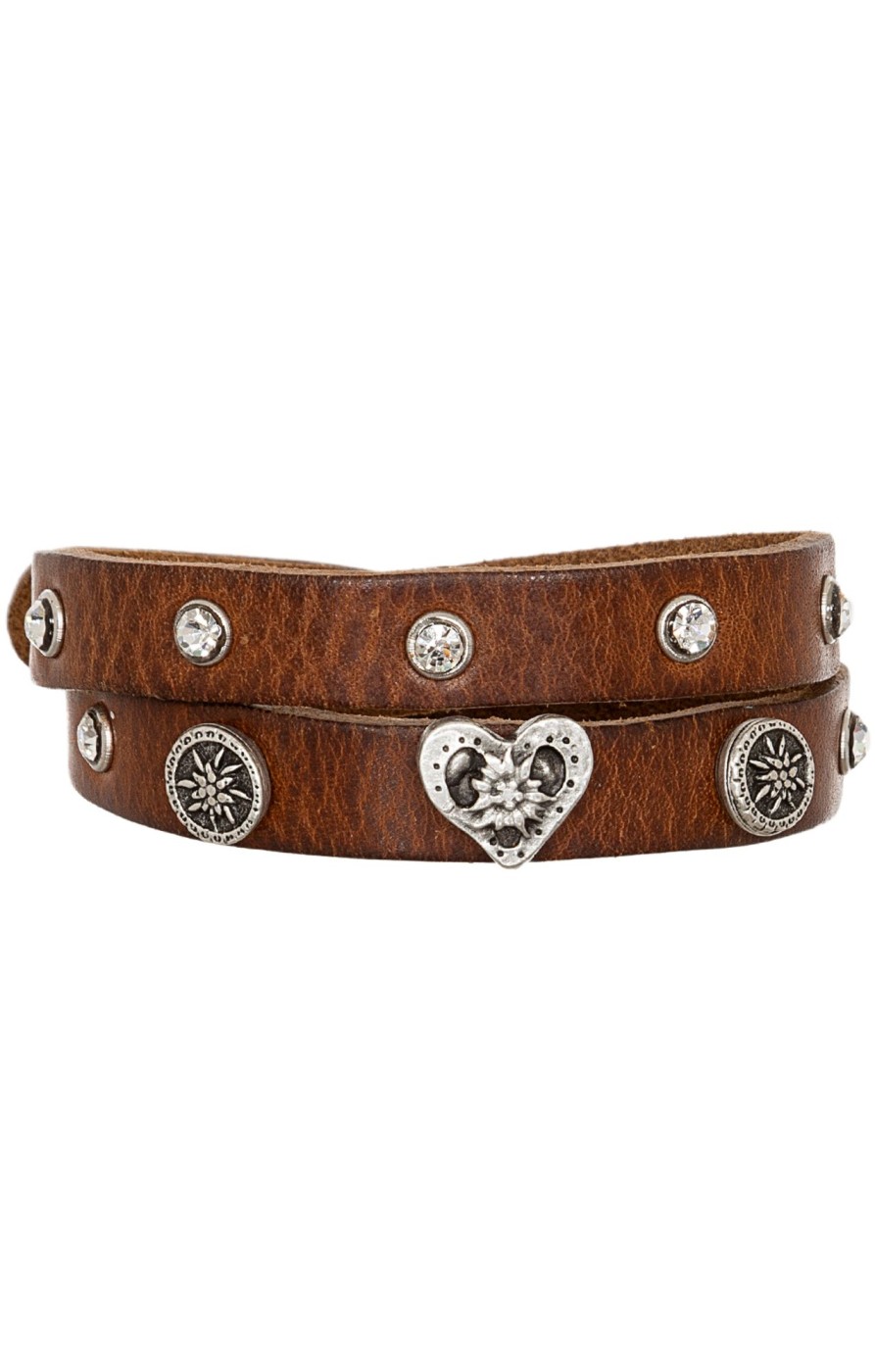 Accessoires Sima | Sima Armband 55105 Nappa Hellbraun