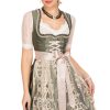 Damen Marjo | Marjo Mini Dirndl 2Tlg. 58Cm Lotte Grun Creme