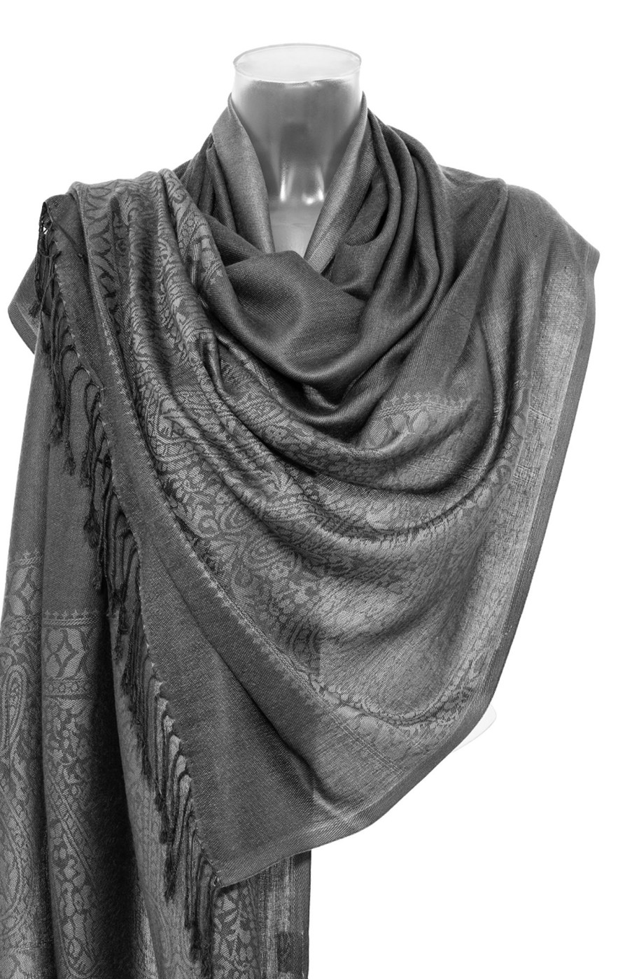 Damen Purset | Purset Pashmina Ha621-81 Dark Grey