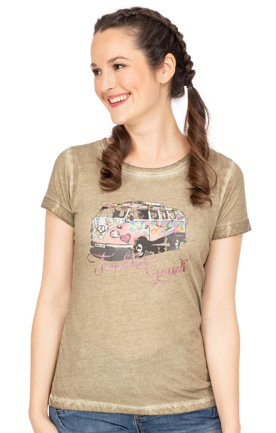 Damen Marjo | Marjo T-Shirt Vera Taupe