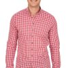 Herren Gipfelstürmer | Gipfelsturmer Hemd 420000-4275-34 Mittelrot (Slim Fit)