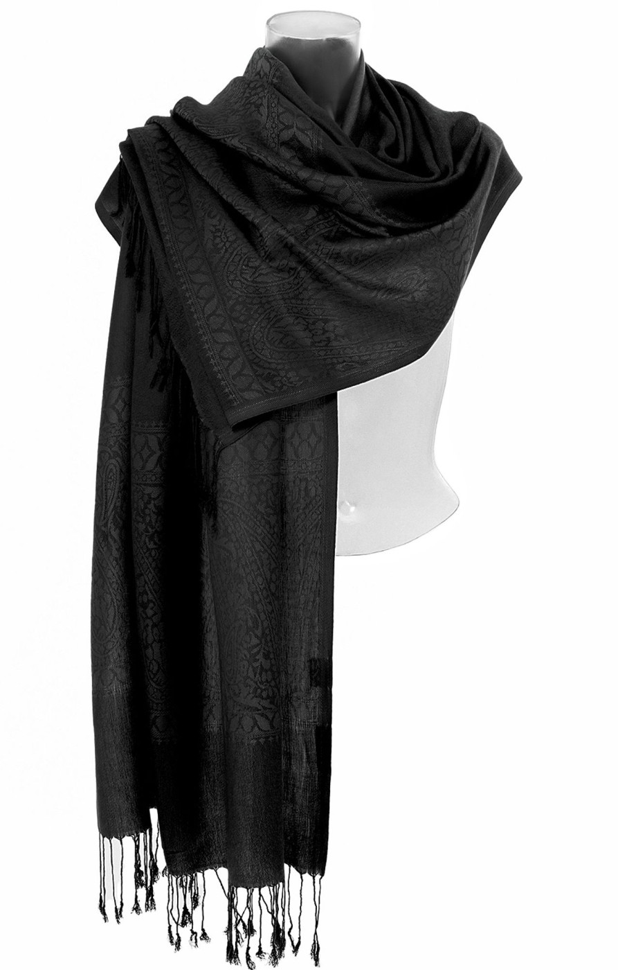 Accessoires Purset | Purset Pashmina Ha621-91 Black