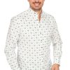 Herren Gipfelstürmer | Gipfelsturmer Hemd Stehkragen 420001-4166-55 Oliv (Slim Fit)