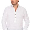 Herren Gipfelstürmer | Gipfelsturmer Stehkragenhemd Dreisam Weis (Slim Fit)