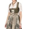 Damen Marjo | Marjo Midi Dirndl 2Tlg. 65Cm Jule Flaschengrun