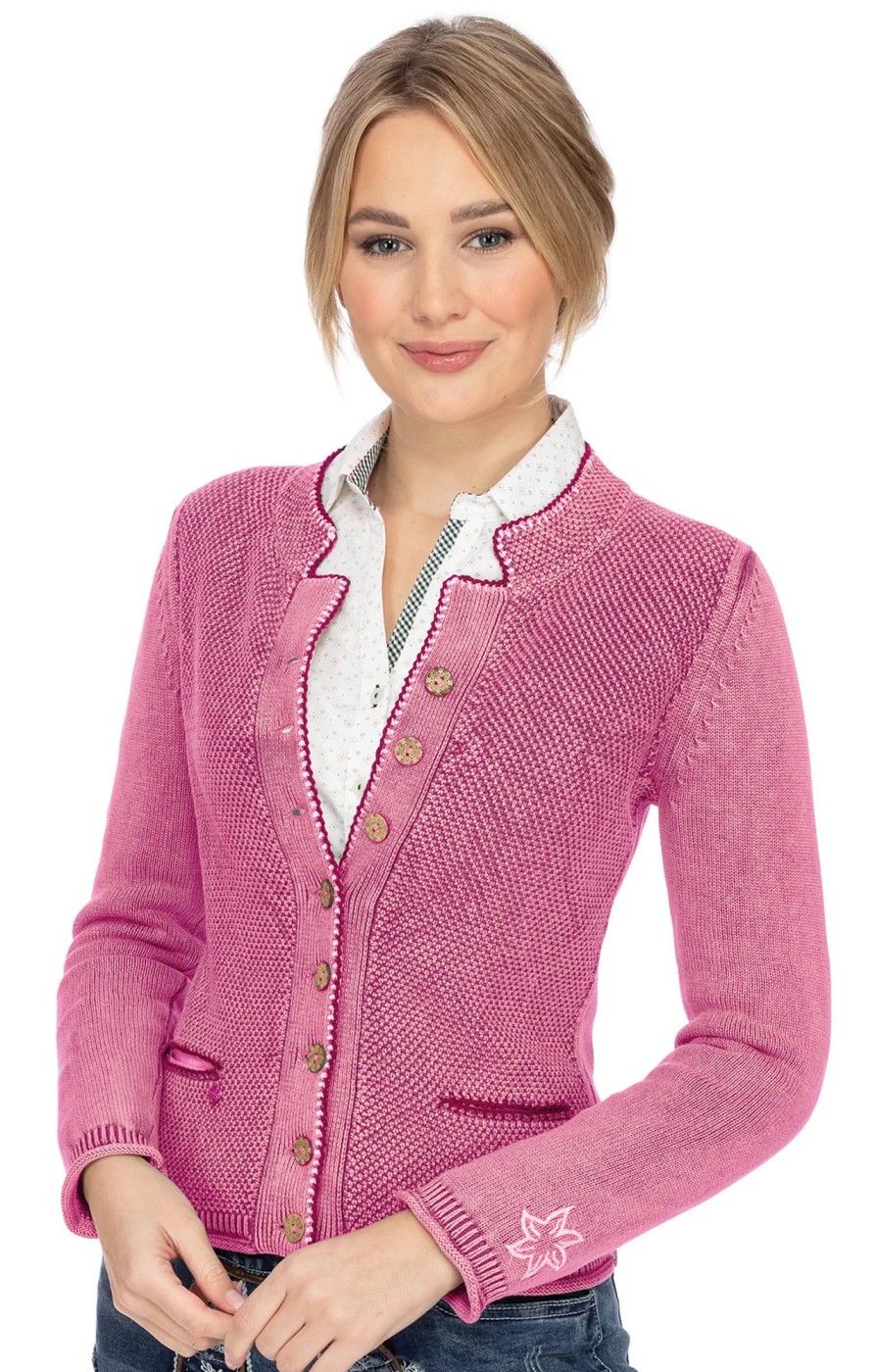 Damen Spieth & Wensky | Spieth & Wensky Strickjacke Tarana Beere