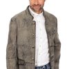 Herren Maddox | Maddox Lederjacke Mark Hellgrau