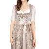 Damen Marjo | Marjo Midi Dirndl 2Tlg. 65Cm Distella Beige