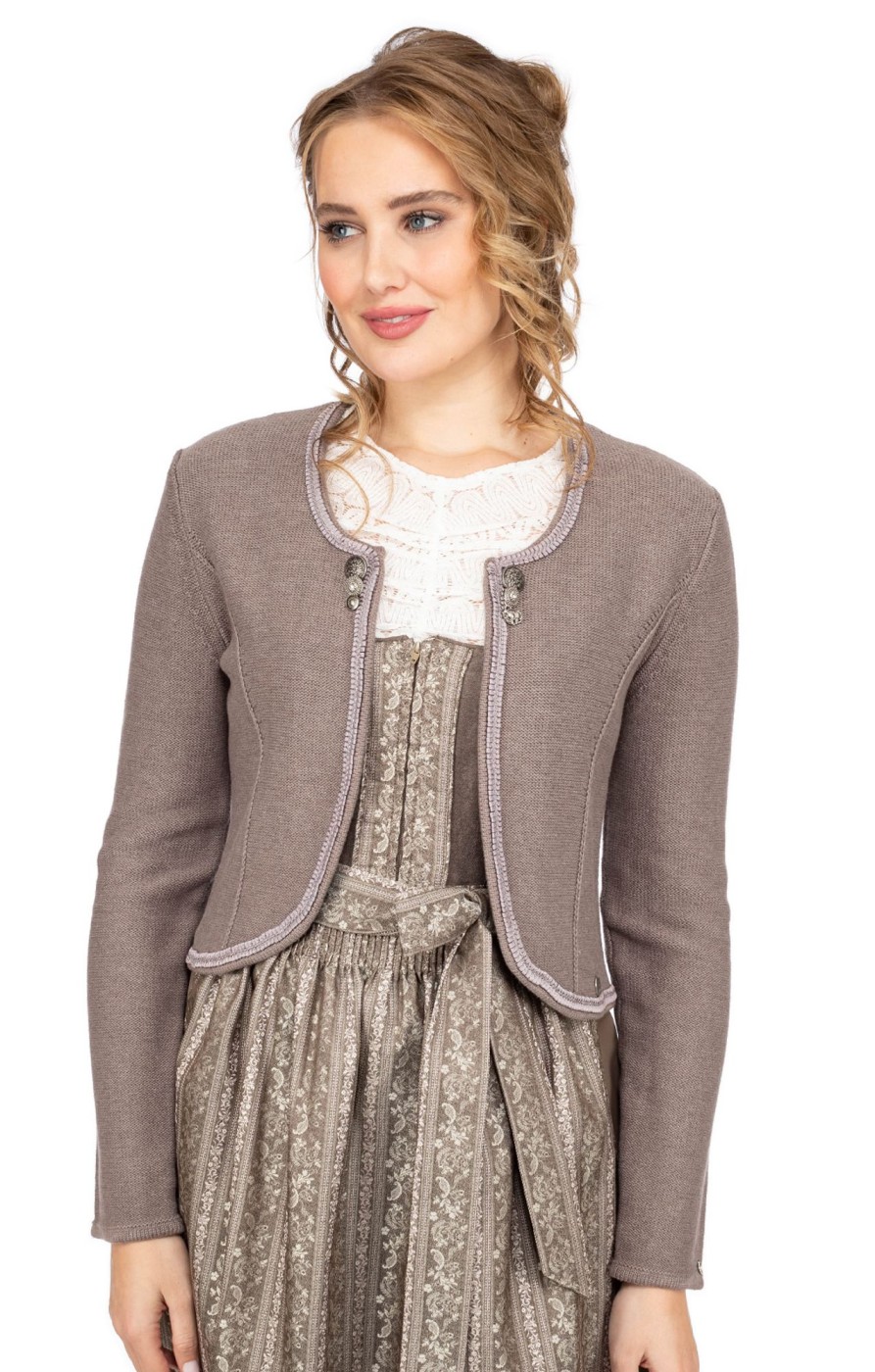 Damen Spieth & Wensky | Spieth & Wensky Strickjacke Alice Nuss