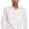 Herren OS-Trachten | Os-Trachten Hemd Langarm Enno Weis (Slim Fit)