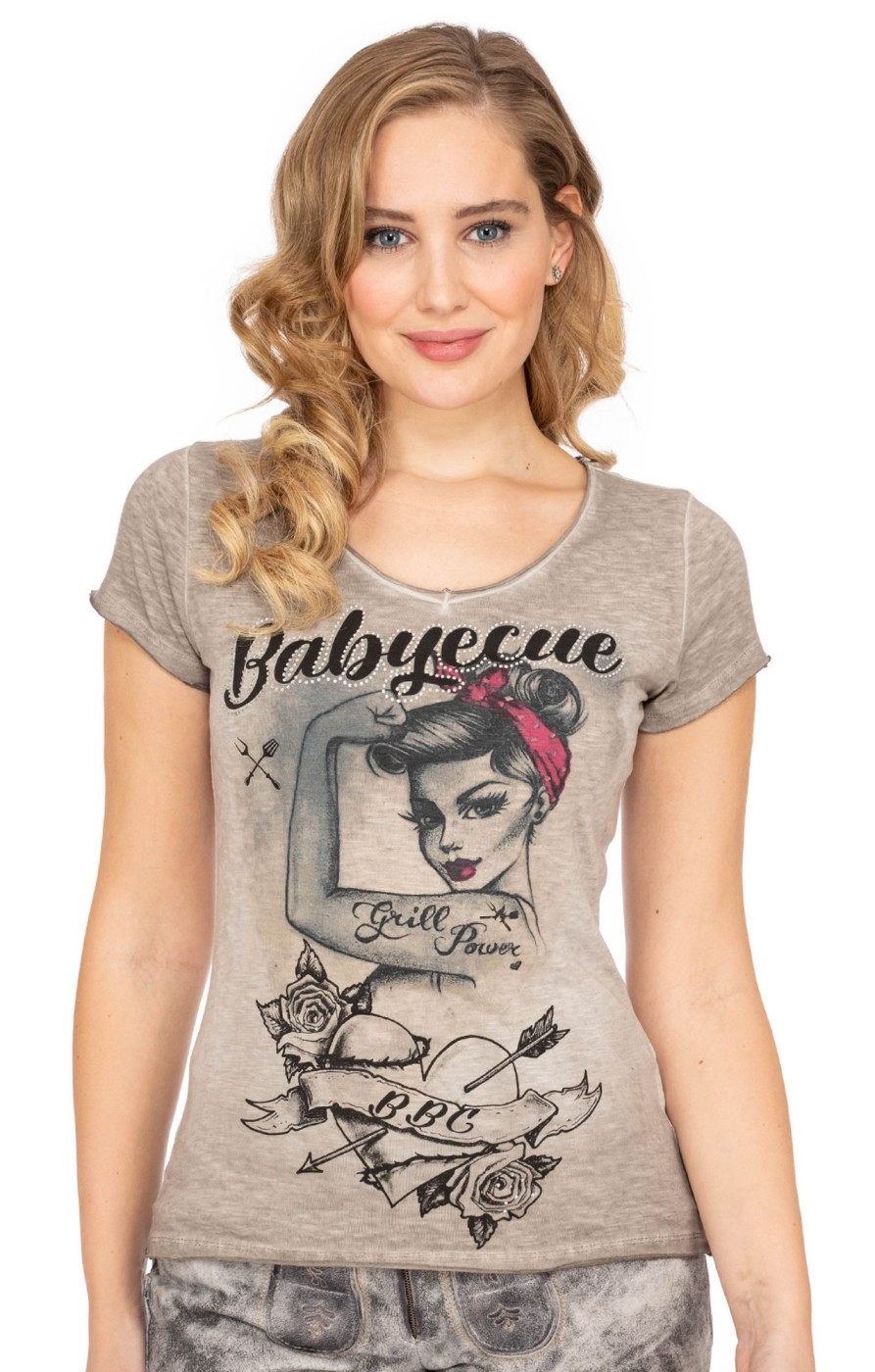 Damen Hangowear | Hangowear T-Shirt Babyecue Greige