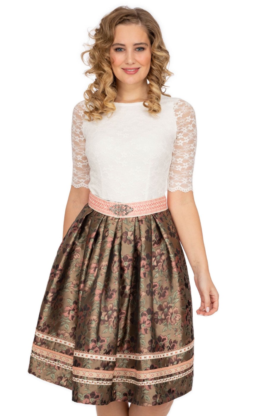 Damen Krüger Dirndl | Kruger Dirndl Rock Taline Beige Rose