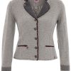 Damen Spieth & Wensky | Spieth & Wensky Strickjacke Blanda Silbergrau