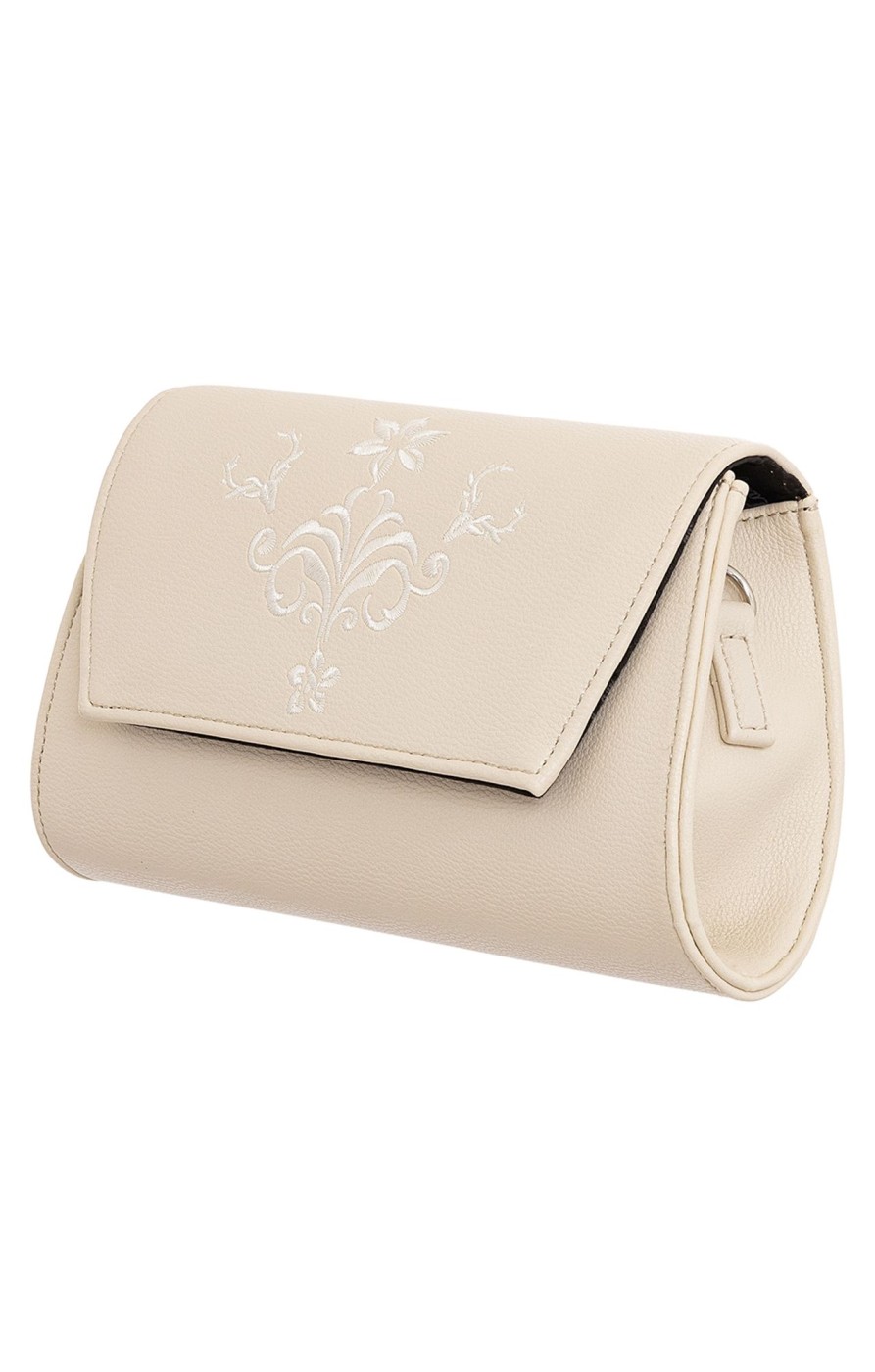 Accessoires Lady Edelweiss | Lady Edelweiss Handtasche 17503 Beige In Lederoptik