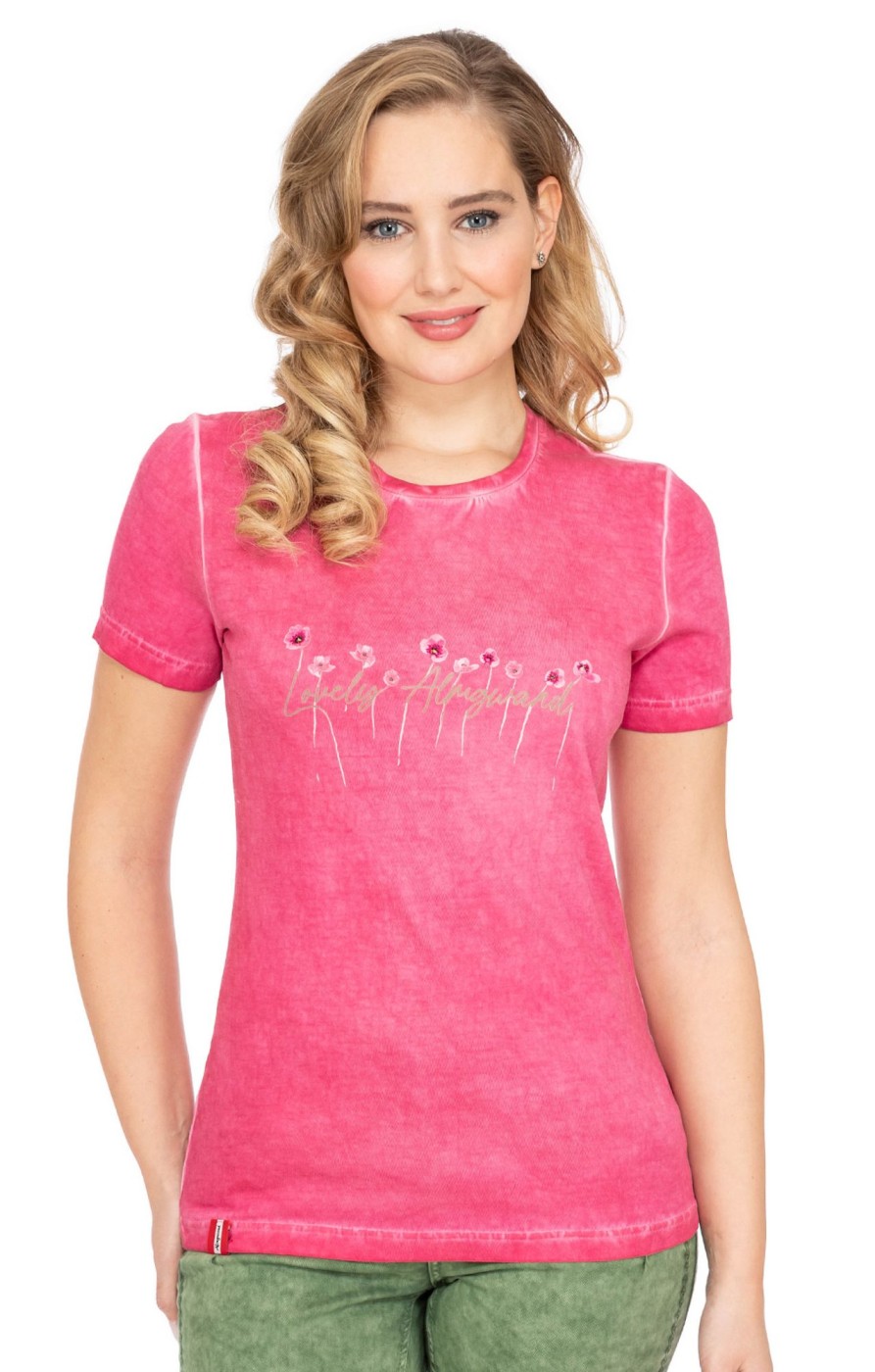 Damen Almgwand | Almgwand T-Shirt Brombergalm Pink