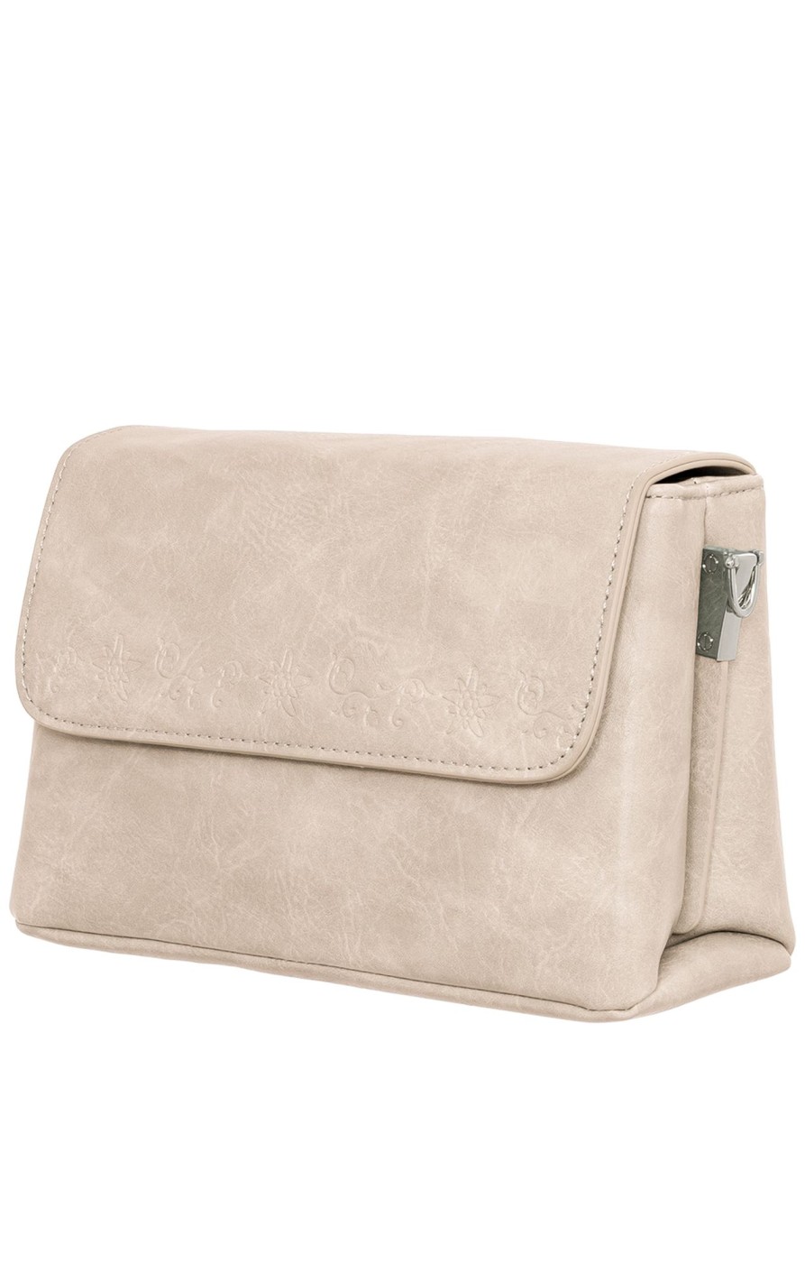 Accessoires Lady Edelweiss | Lady Edelweiss Handtasche 15012 Beige In Lederoptik