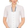 Damen Spieth & Wensky | Spieth & Wensky Bluse Anja Weis Blau