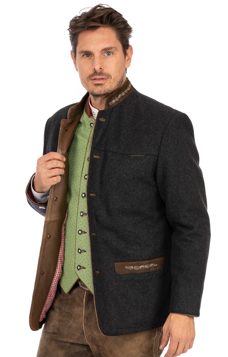 Herren Maddox | Maddox Jacke Dominik Wool Moos