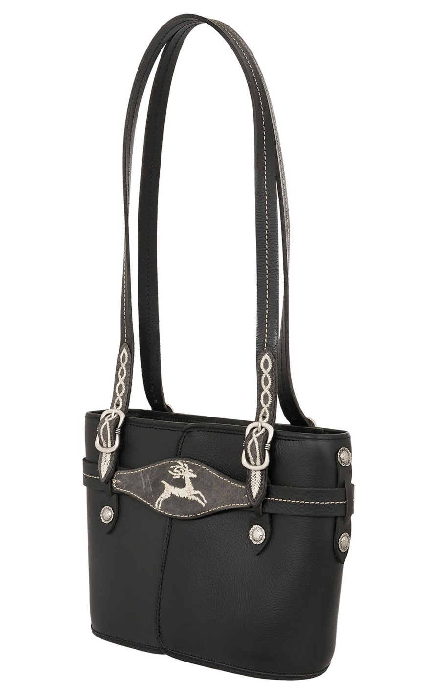 Damen Sima | Sima Tasche 192-3266 Schwarz Mit Stick