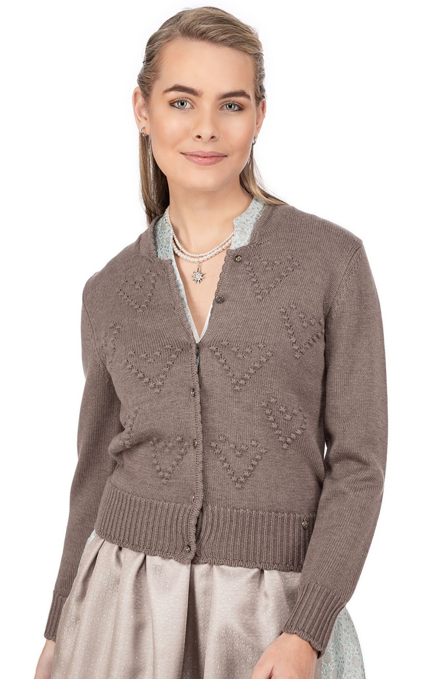 Damen Spieth & Wensky | Spieth & Wensky Strickjacke Brescia Nuss