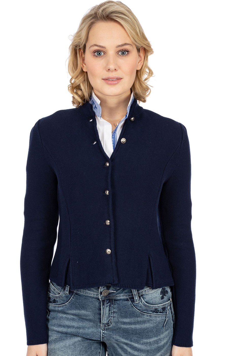 Damen AlpSpur | Alpspur Strickjacke Biostyle2 Dunkelblau