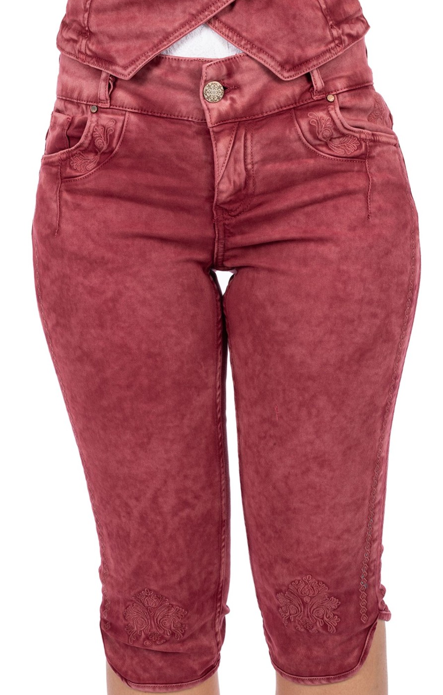 Damen Hangowear | Hangowear Jeans Kniebund Hendrina Bordeaux