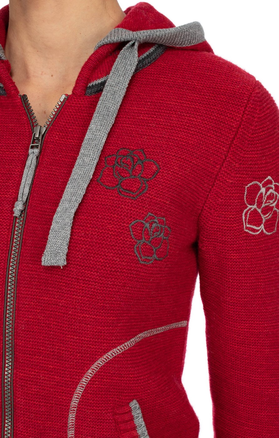 Damen Spieth & Wensky | Spieth & Wensky Strickjacke Tinette Rot