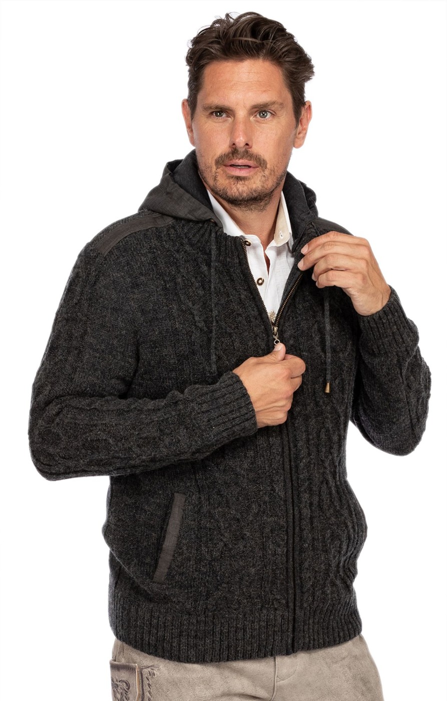 Herren Maddox | Maddox Strickjacke Waidsee Anthrazit