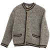 Kinder OS-Trachten | Os-Trachten Kinderstrickjacke 487000-0772-69 Dunkelbraun