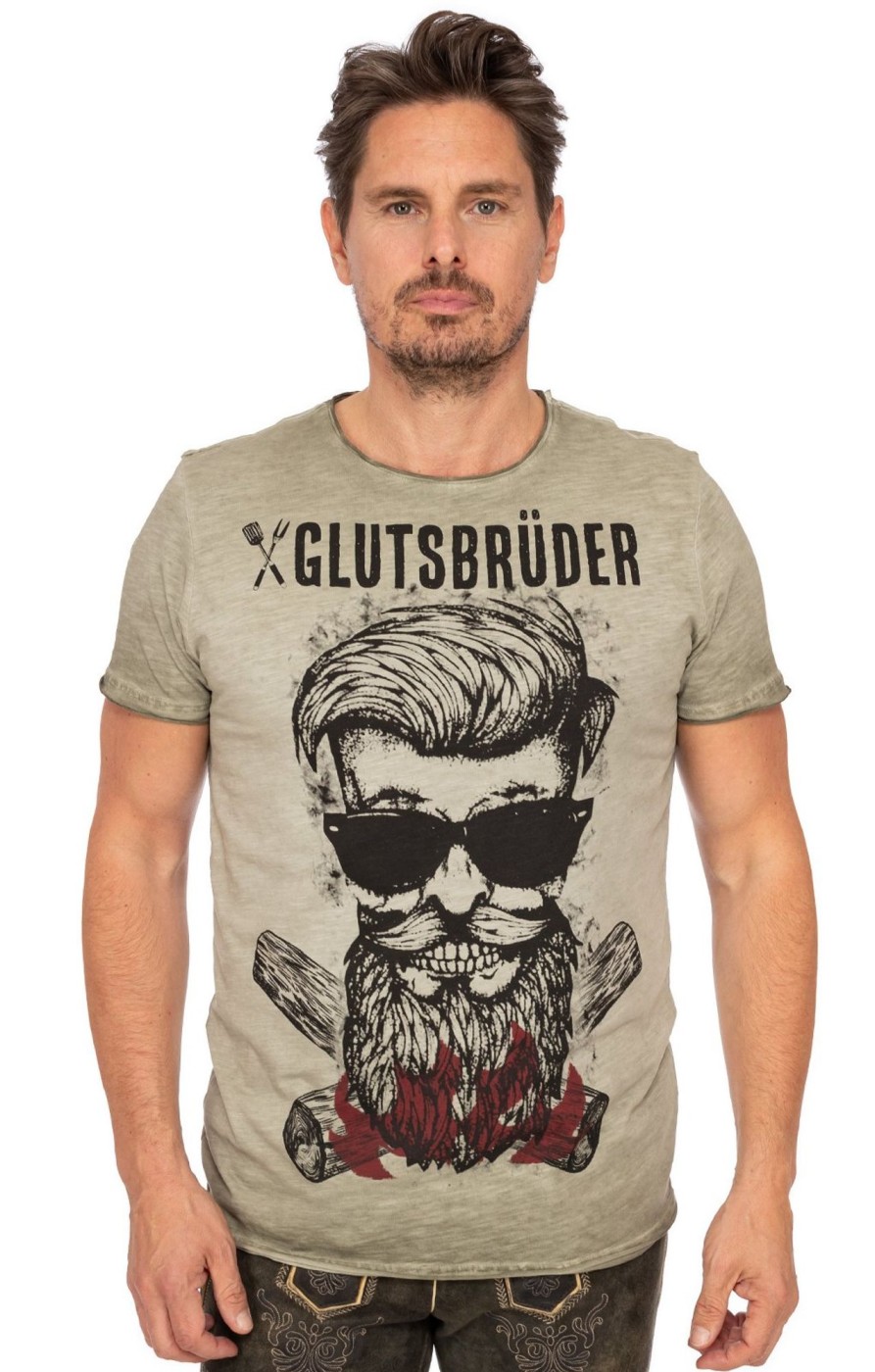 Herren Hangowear | Hangowear T-Shirt Glutsbruder Oliv