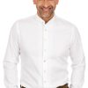 Herren Almsach | Almsach Hemd Stehkragen Lf181 Weis (Slim Fit)