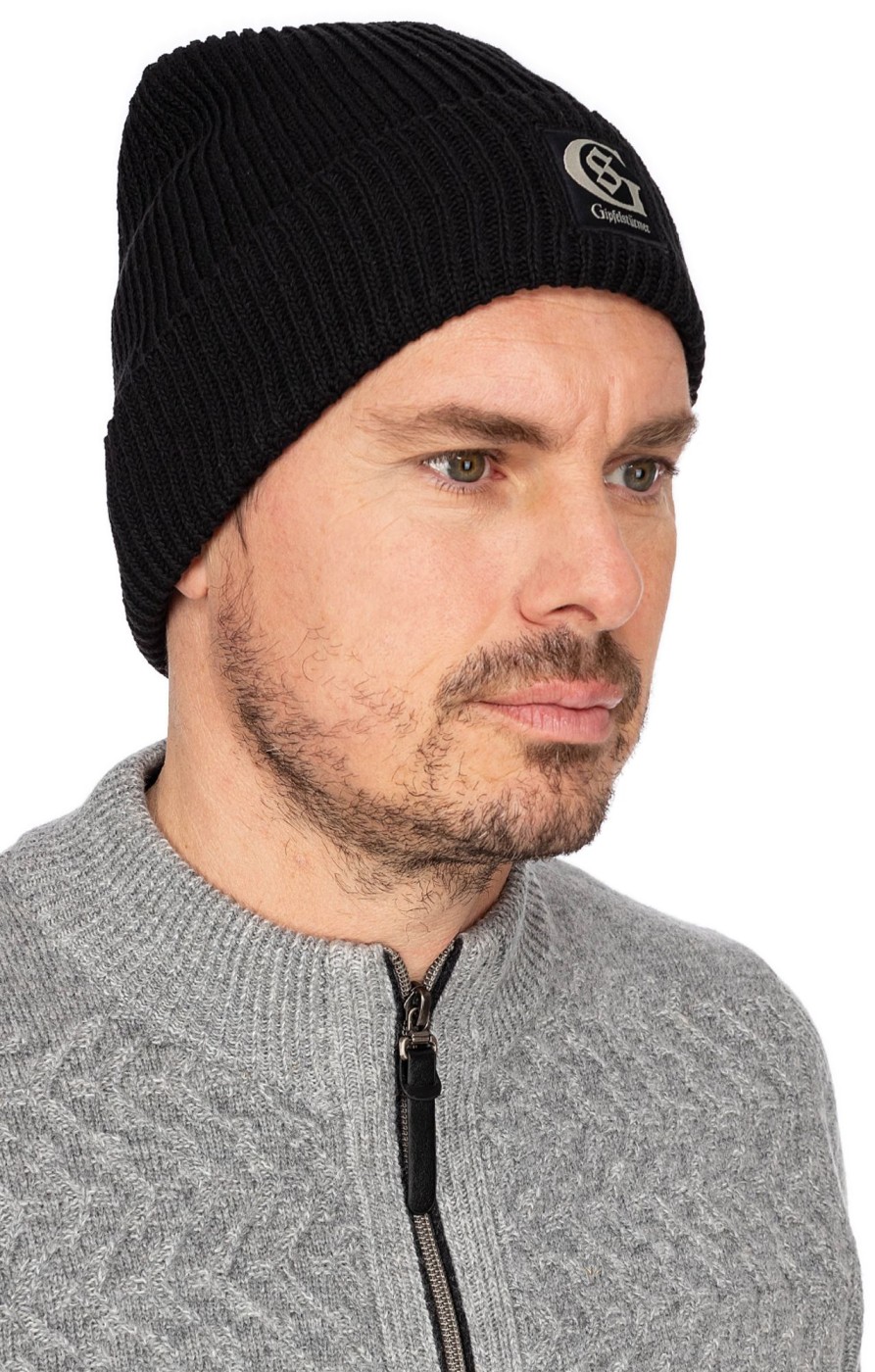 Herren Gipfelstürmer | Gipfelsturmer Strickmutze 429001-0771-70 Schwarz