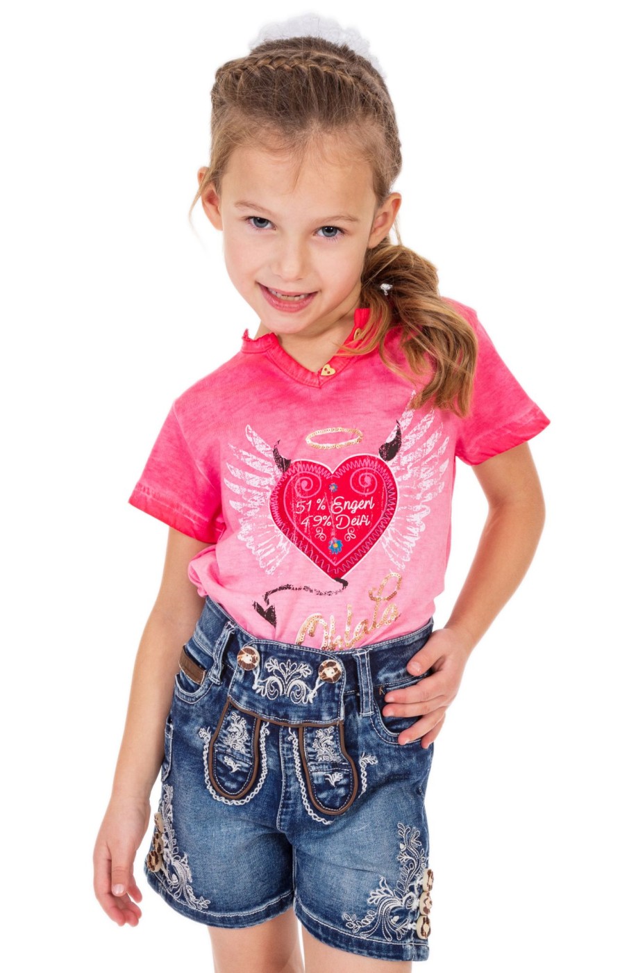 Kinder Marjo | Marjo Kinder Jeansshort Kids Blau