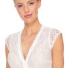 Damen Marjo | Marjo Dirndlbluse Janette-Doro Weis