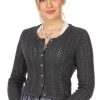 Damen OS-Trachten | Os-Trachten Strickjacke Neustadt Anthrazit