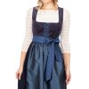 Damen Spieth & Wensky | Spieth & Wensky Midi Dirndl 2Tlg. 70Cm Astrid Dunkelblau