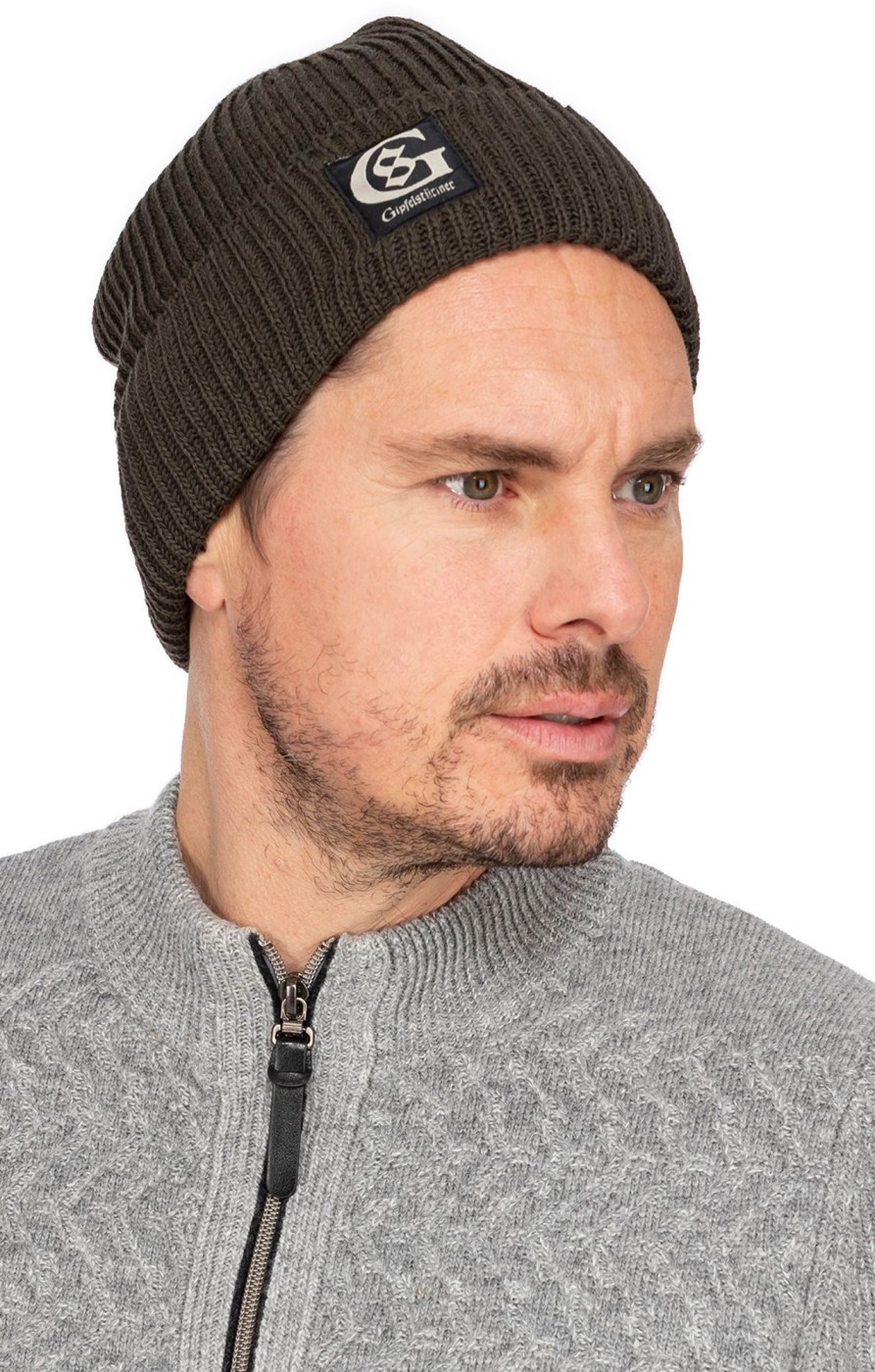 Herren Gipfelstürmer | Gipfelsturmer Strickmutze 429001-0771-57 Dunkelgrun