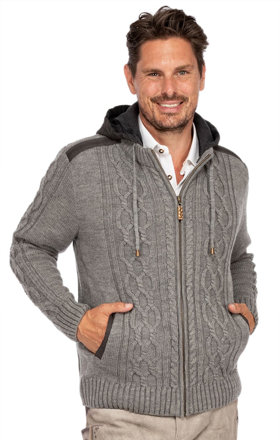 Herren Maddox | Maddox Strickjacke Waidsee Grau