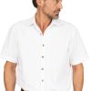 Herren OS-Trachten | Os-Trachten Kurzarmhemd Chiemsee Weis (Slim Fit)