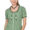 Damen OS-Trachten | Os-Trachten Bluse 451004-3439-56 Trachtengrun