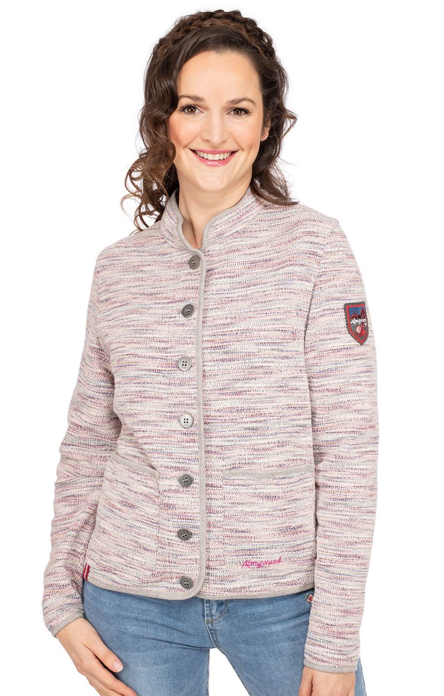 Damen Almgwand | Almgwand Strickjacke Malmooskopf Offwhite Rose