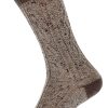 Herren Lusana | Lusana Schoppersocke L5698T-211 Braunmeliert Braun