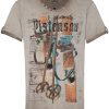 Herren Hangowear | Hangowear T-Shirt Retro-Ski Beige