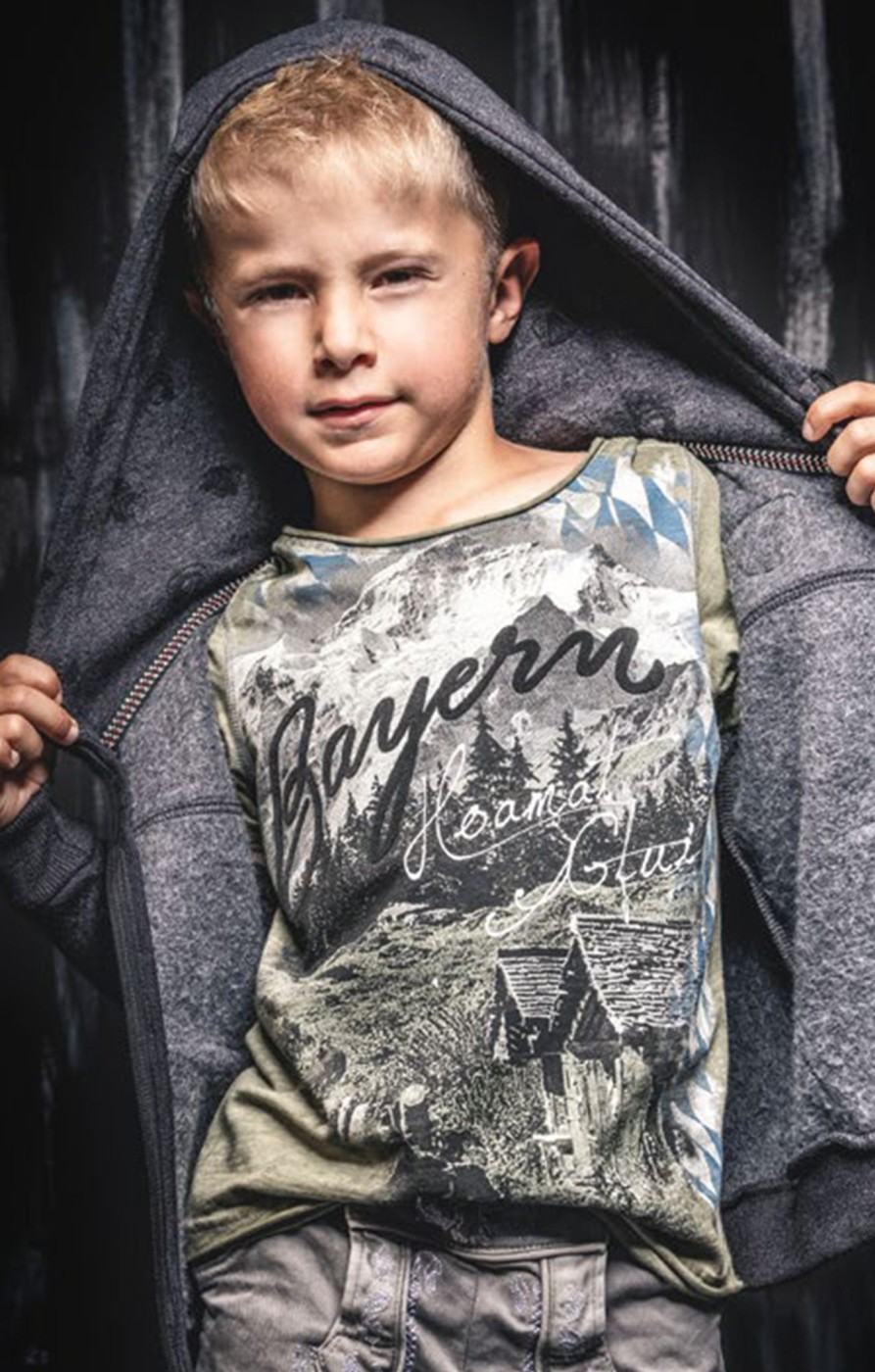 Kinder Hangowear | Hangowear Kinder T-Shirt Salvator Kids Oliv