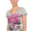 Damen Hangowear | Hangowear T-Shirt Weinperle Grau