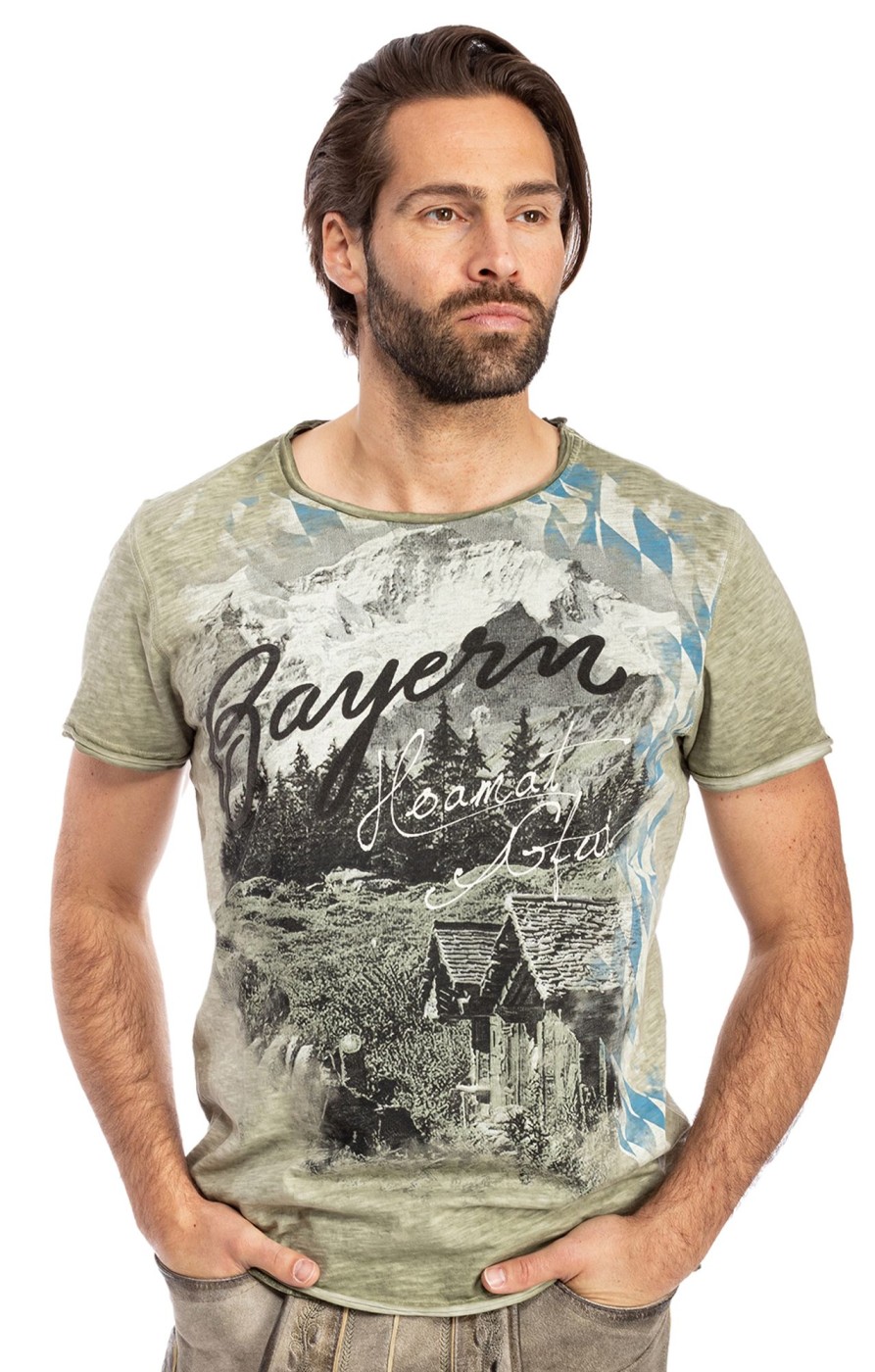 Herren Hangowear | Hangowear T-Shirt Salvator Oliv