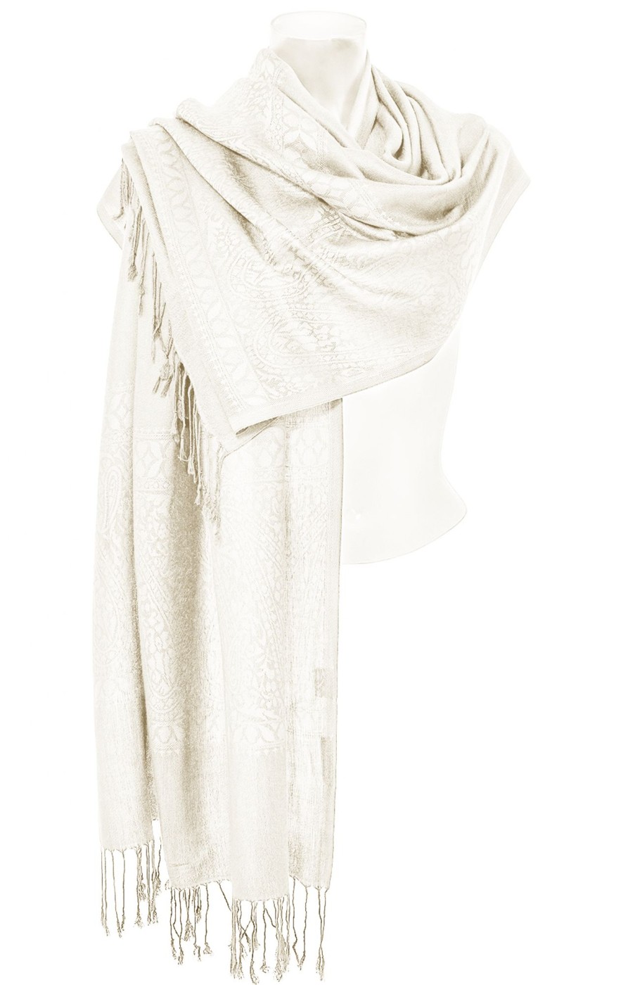 Damen Purset | Purset Pashmina Ha621-02 Offwhite